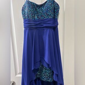 Blue Sequin Dress
